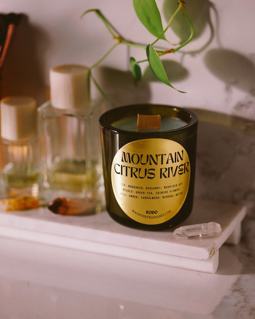 Mountain Citrus River scented candle